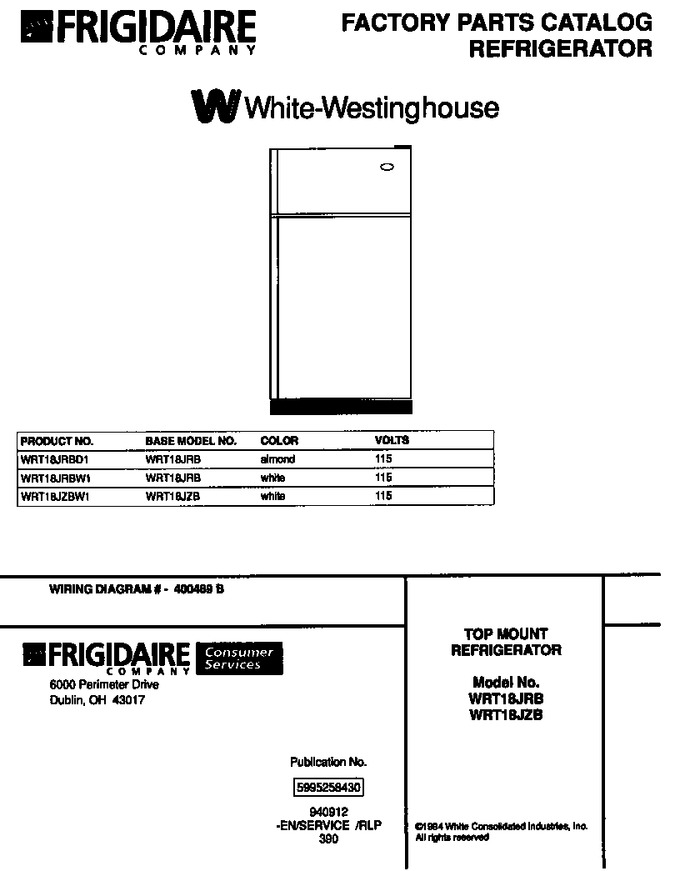 Diagram for WRT18JZBW1