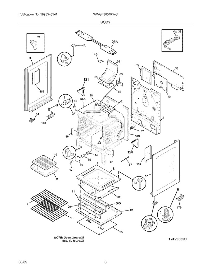 Diagram for WWGF3004KWC