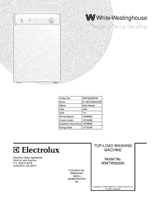 Diagram for WWTW3000KW0