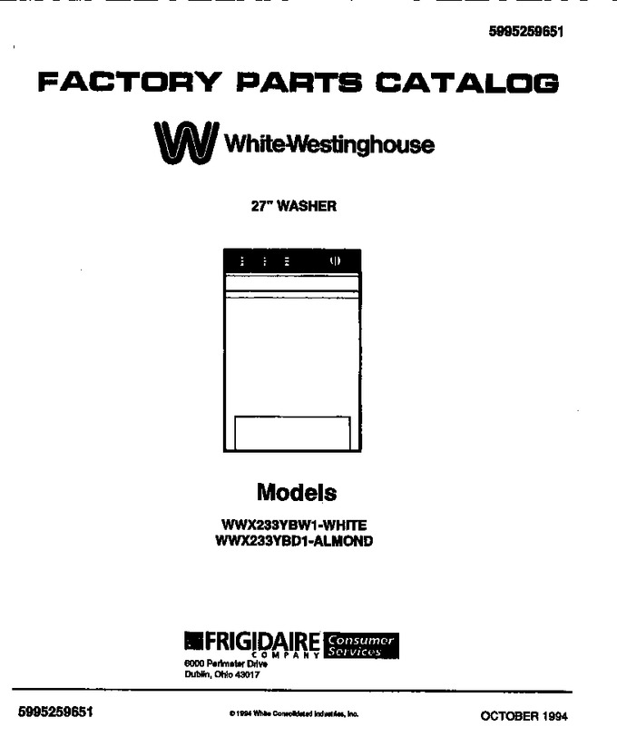Diagram for WWX233YBW1