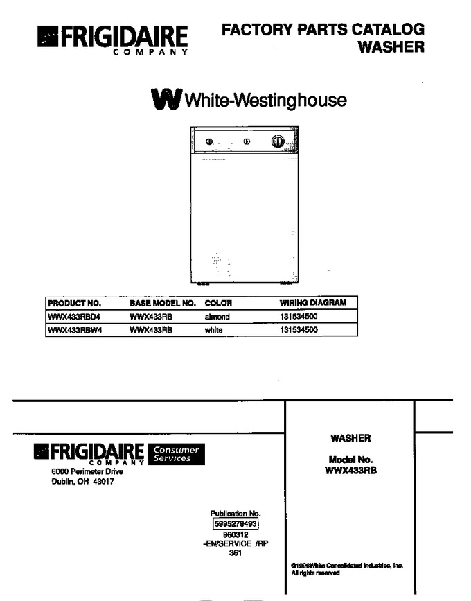 Diagram for WWX433RBW4