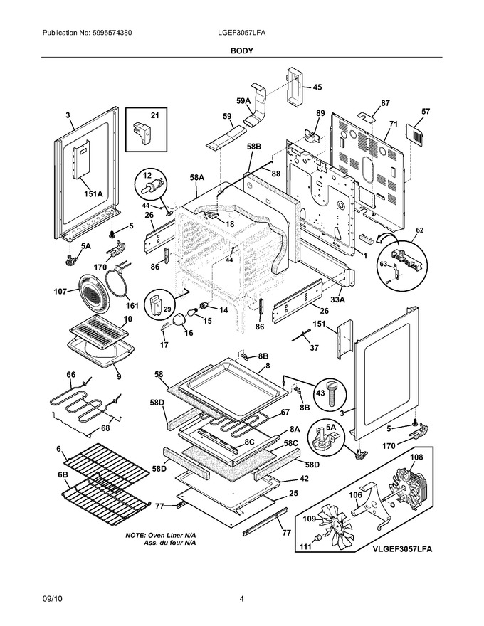 Diagram for LGEF3057LFA