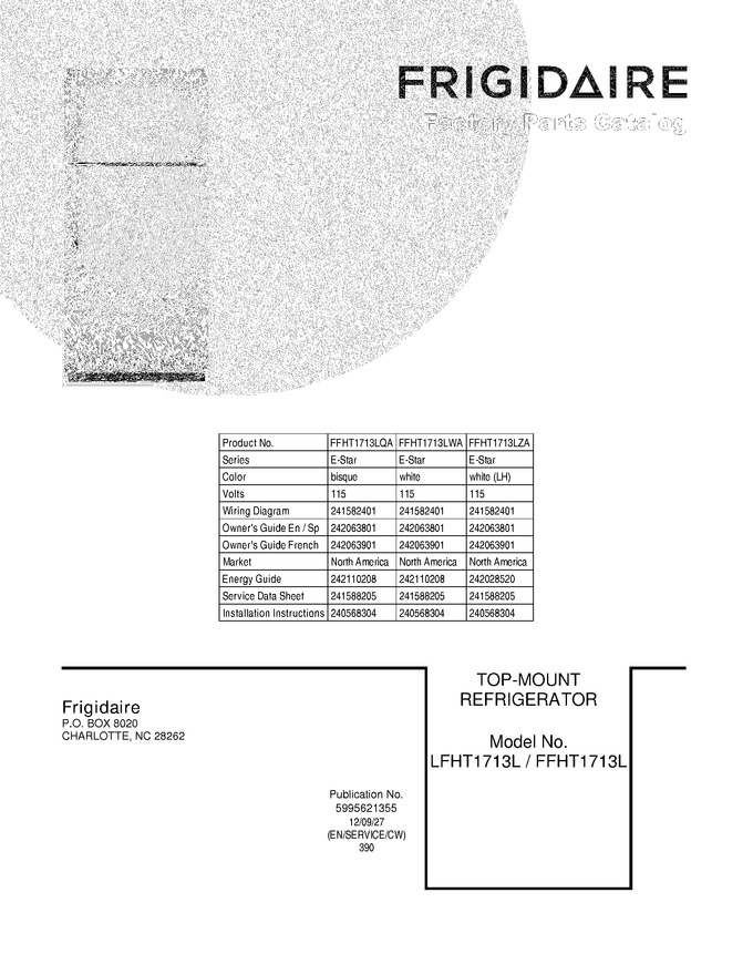 Diagram for FFHT1713LQA