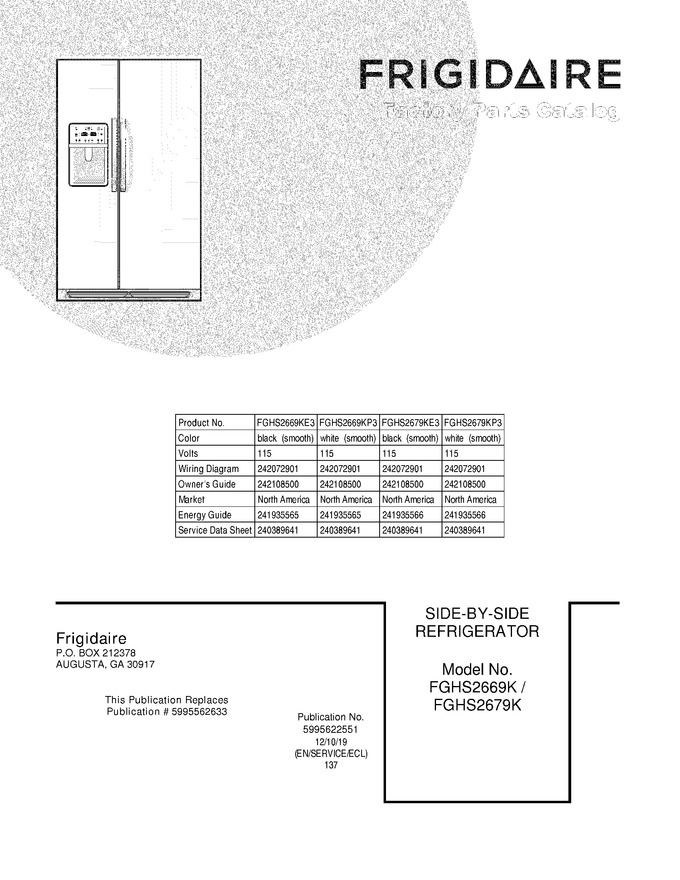Diagram for FGHS2679KP3