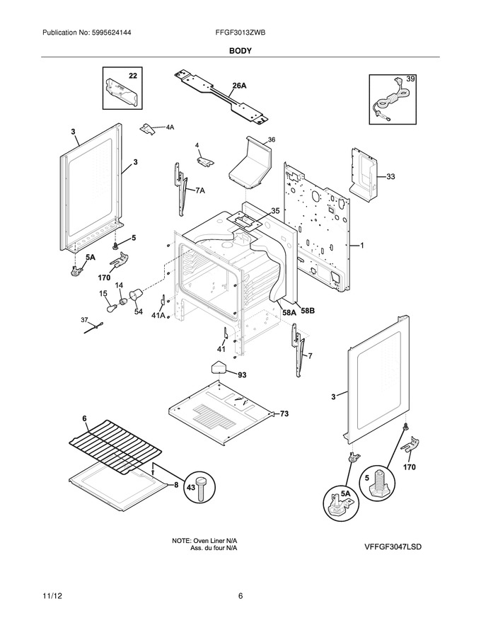 Diagram for FFGF3013ZWB