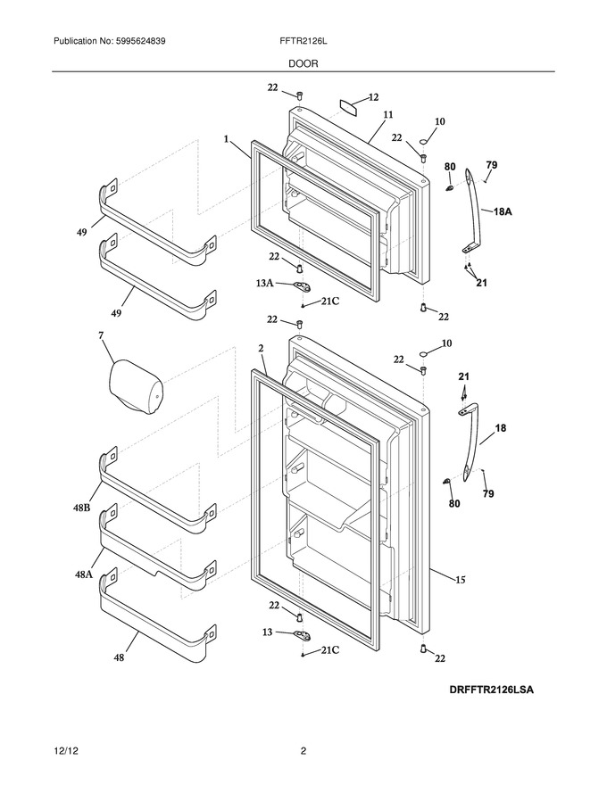 Diagram for FFTR2126LSA