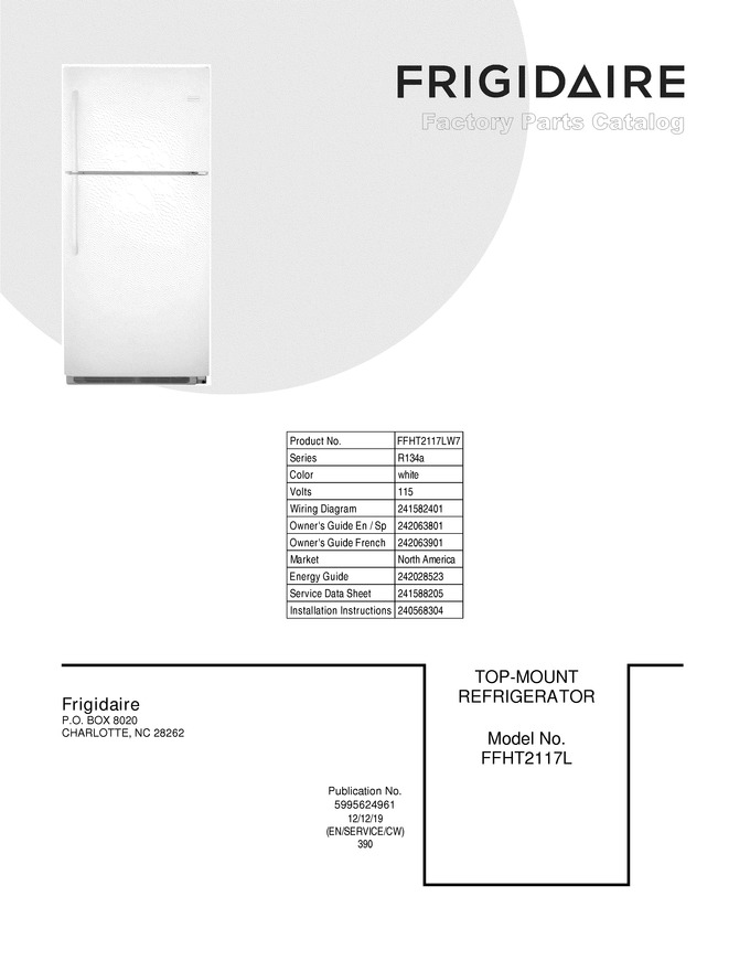 Diagram for FFHT2117LW7