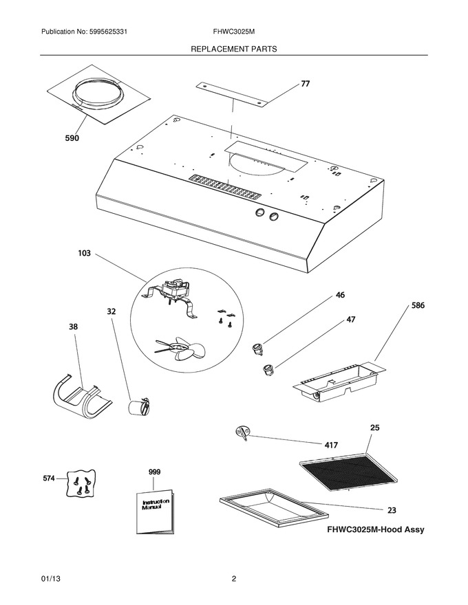 Diagram for FHWC3025MWA