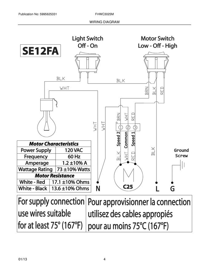 Diagram for FHWC3025MWA