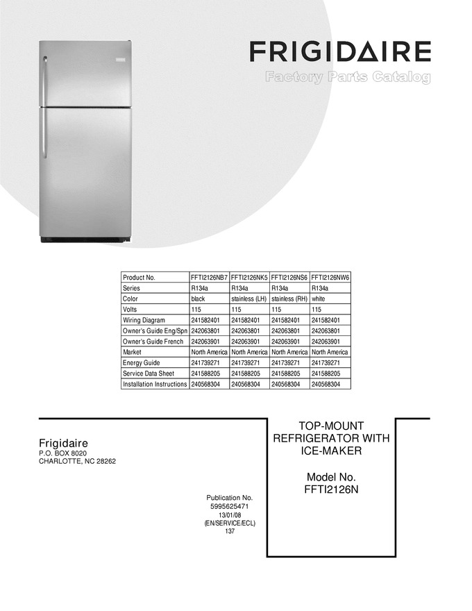 Diagram for FFTI2126NS6