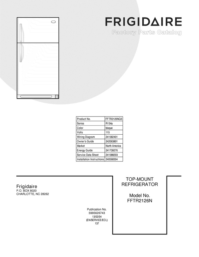 Diagram for FFTR2126NQ3