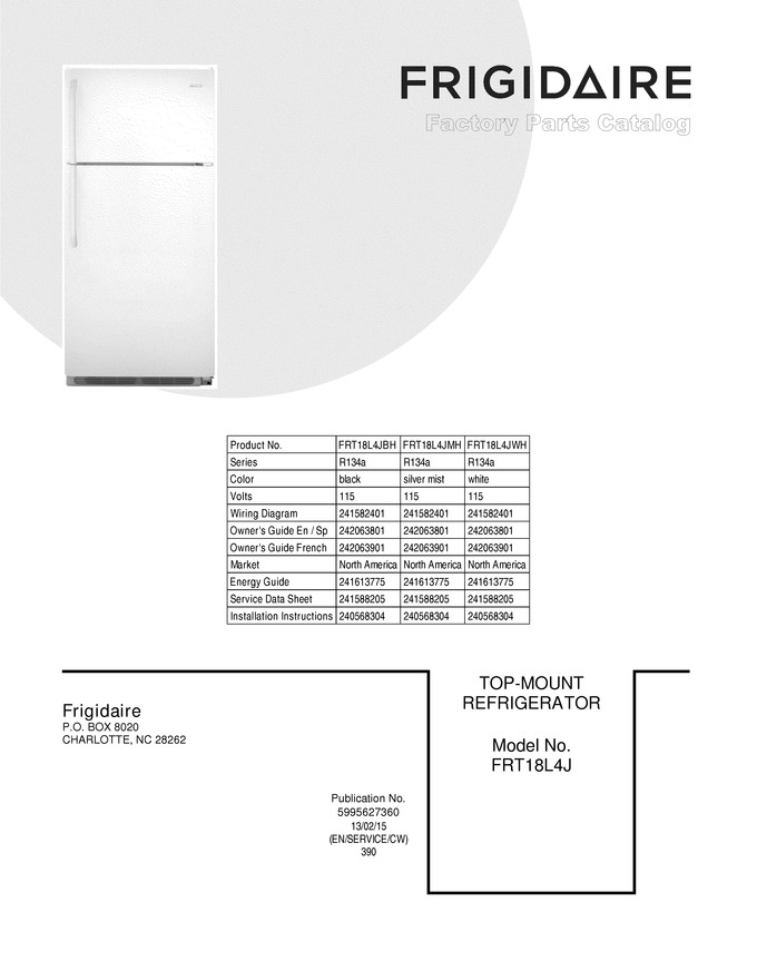Diagram for FRT18L4JMH