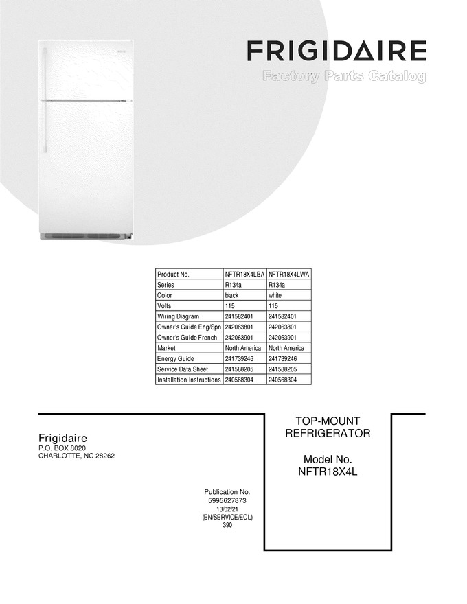 Diagram for NFTR18X4LBA