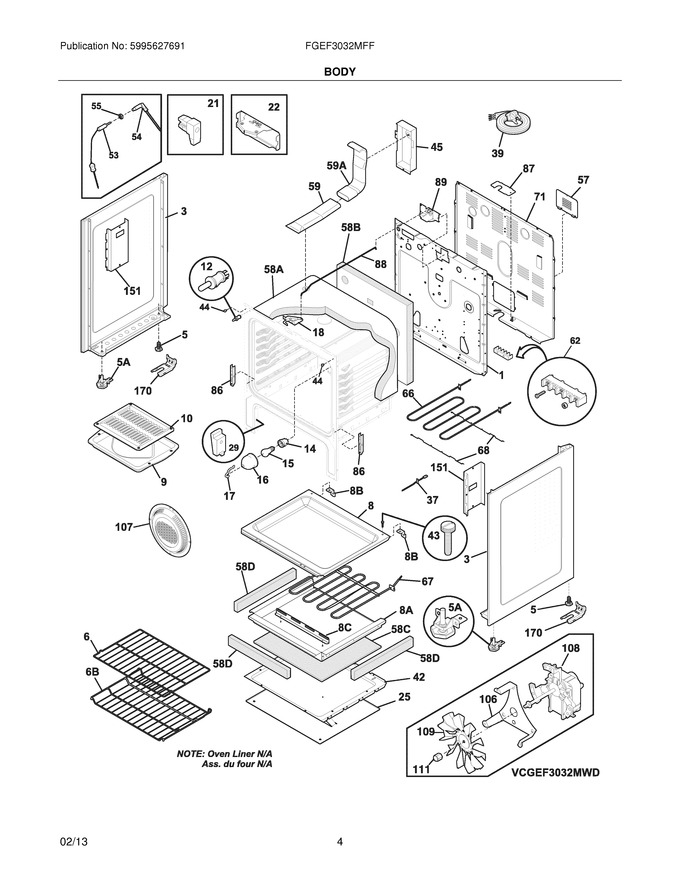 Diagram for FGEF3032MFF