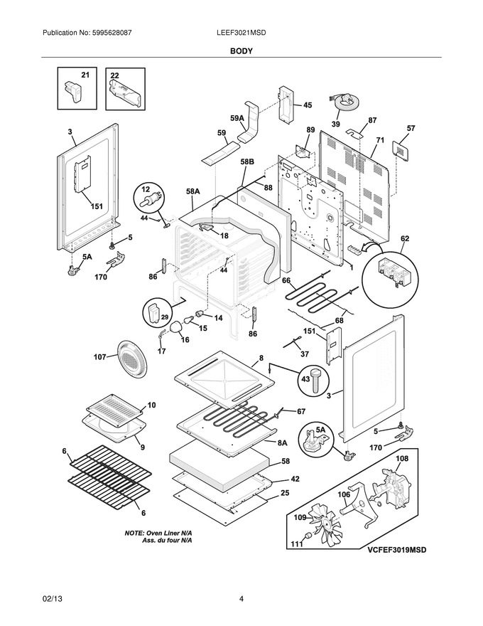 Diagram for LEEF3021MSD