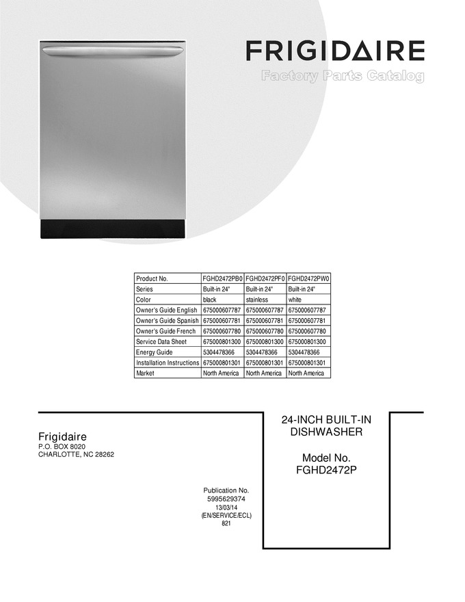 Diagram for FGHD2472PF0