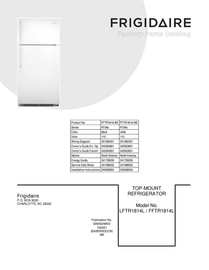 Diagram for FFTR1814LWE