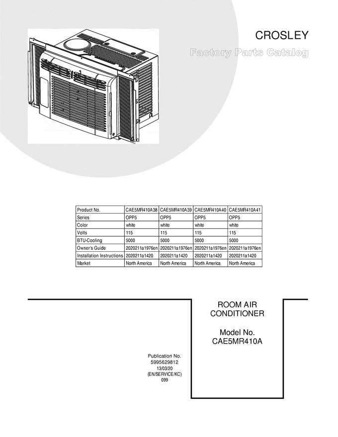 Diagram for CAE5MR410A39