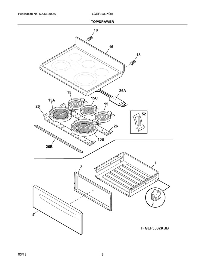 Diagram for LGEF3033KQH