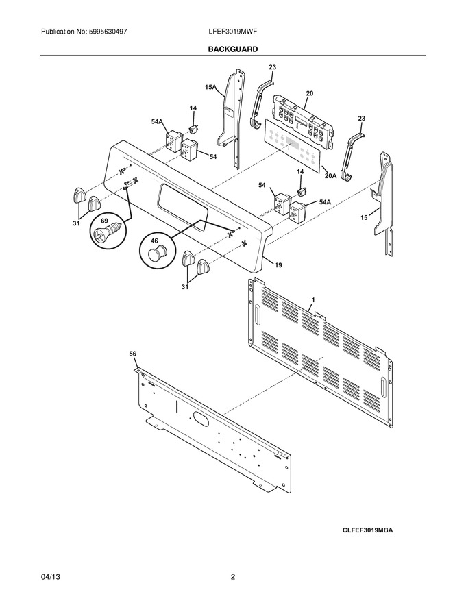 Diagram for LFEF3019MWF