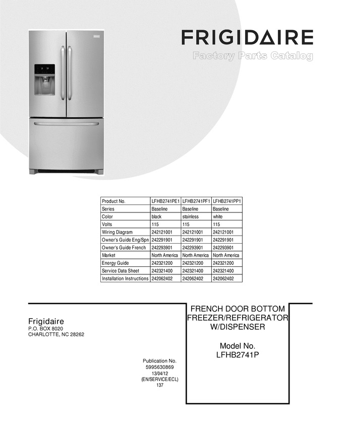 Diagram for LFHB2741PE1