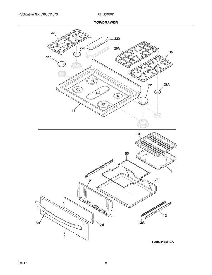Diagram for CRG3180PWA
