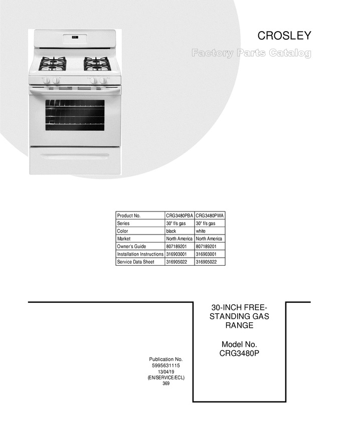 Diagram for CRG3480PWA