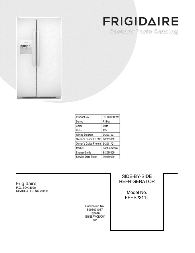 Diagram for FFHS2311LW8