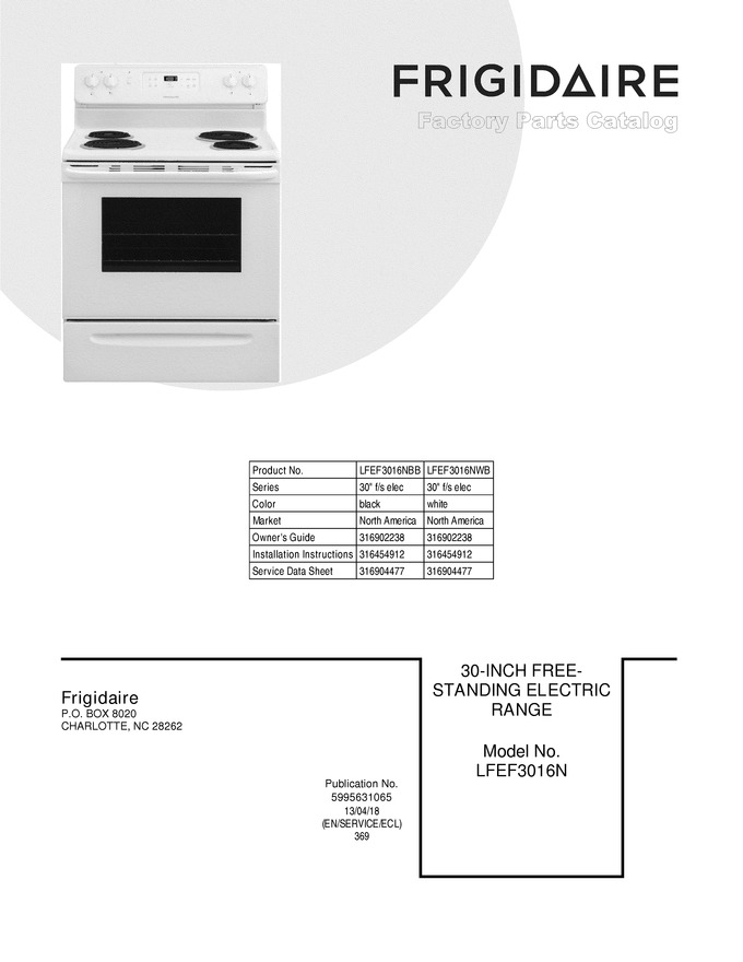 Diagram for LFEF3016NBB