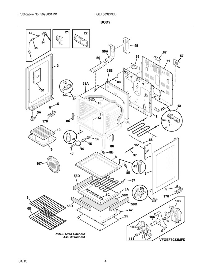 Diagram for FGEF3032MBD