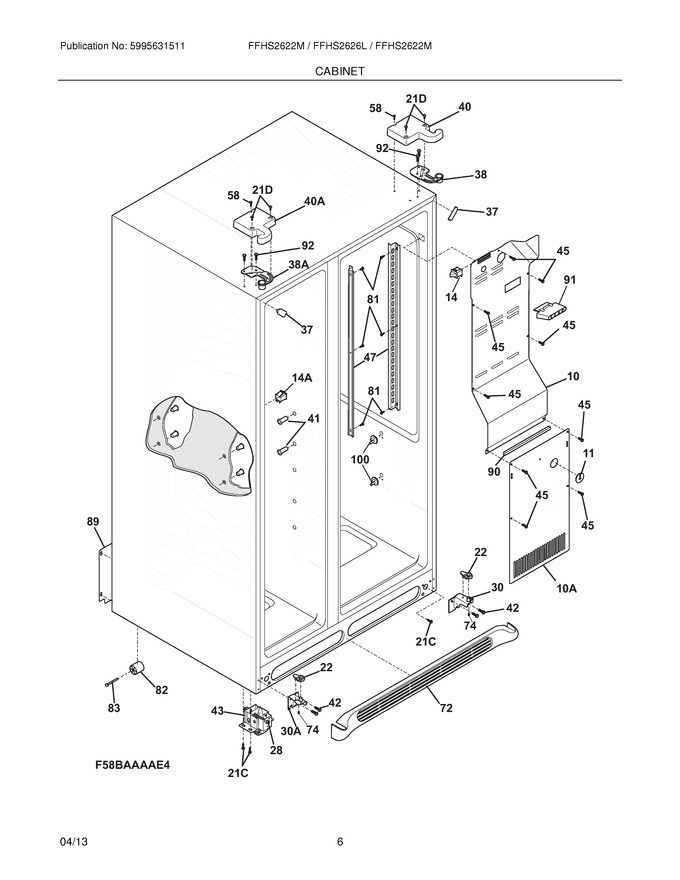 Diagram for FFHS2622MM6
