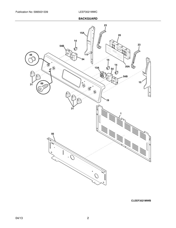 Diagram for LEEF3021MWC