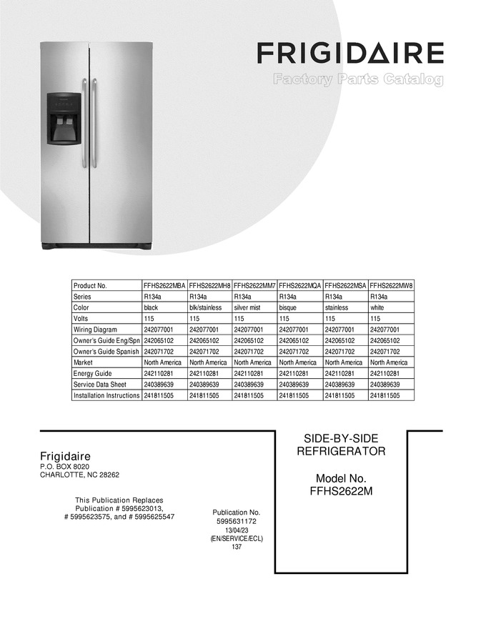 Diagram for FFHS2622MW8