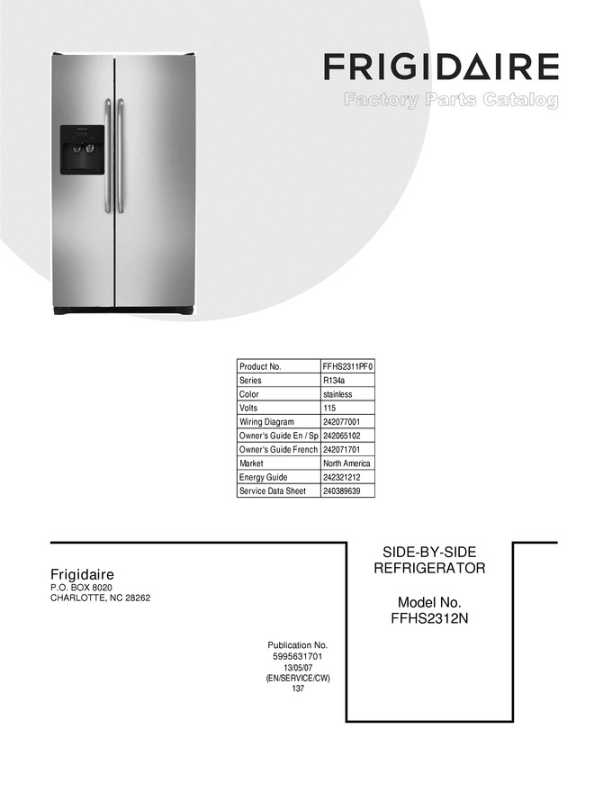 Diagram for FFHS2311PF0