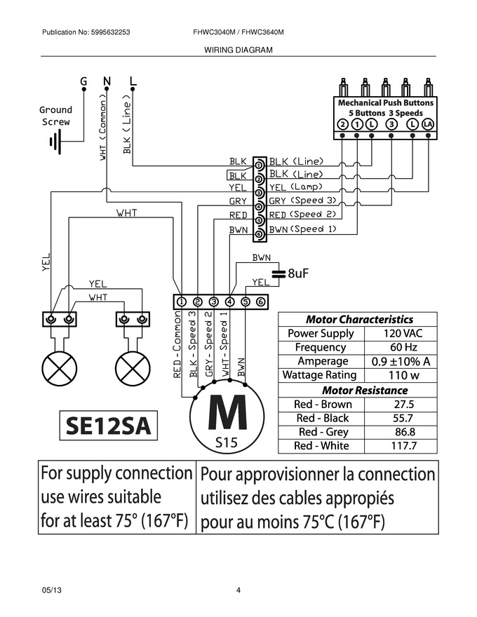 Diagram for FHWC3040MSA