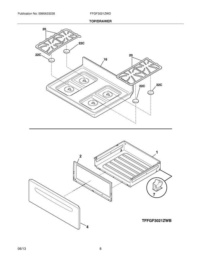 Diagram for FFGF3021ZWD