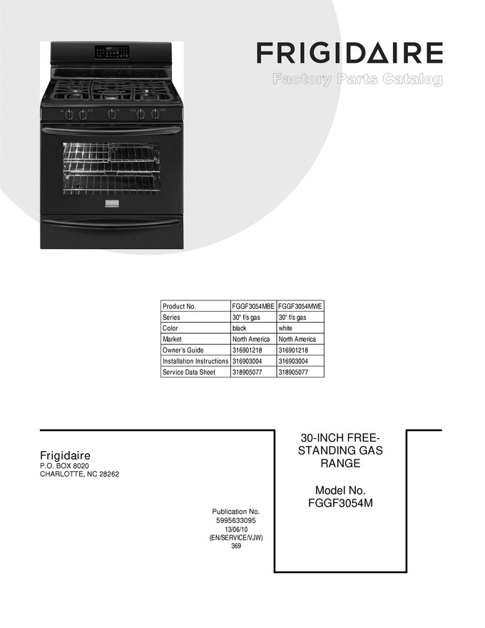 Diagram for FGGF3054MBE