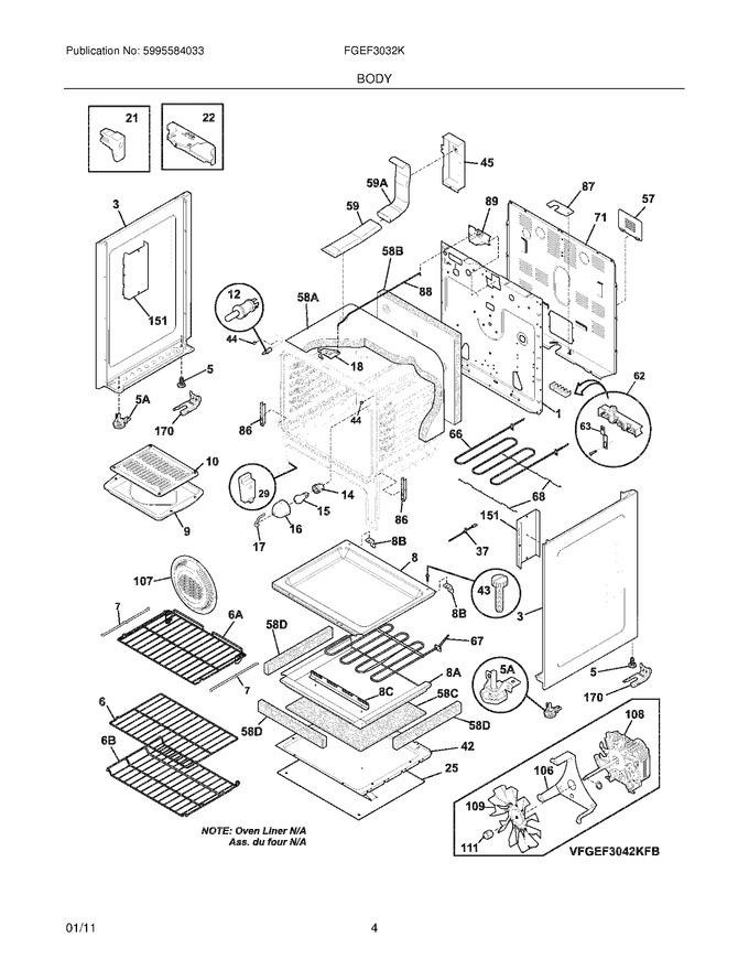 Diagram for FGEF3032KBD