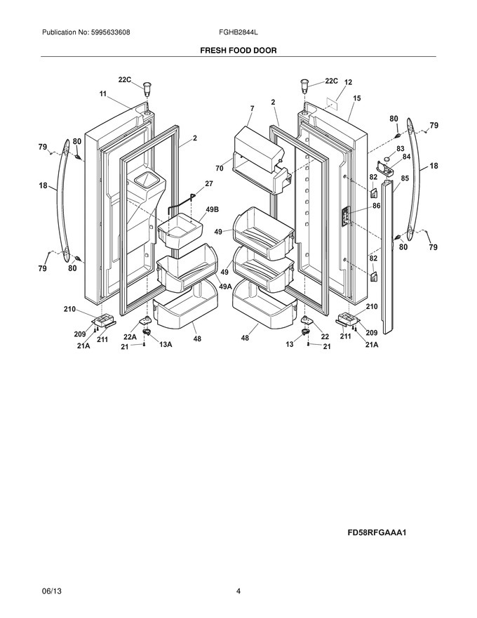 Diagram for FGHB2844LED
