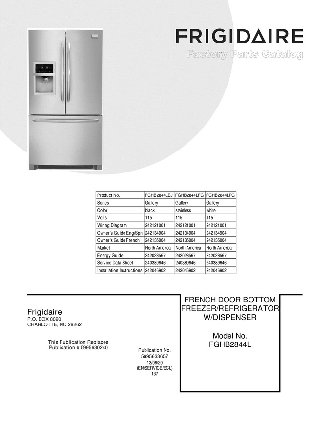 Diagram for FGHB2844LPG