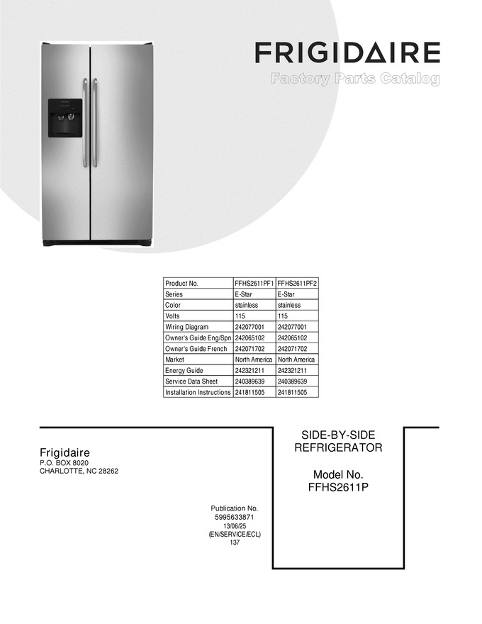 Diagram for FFHS2611PF1