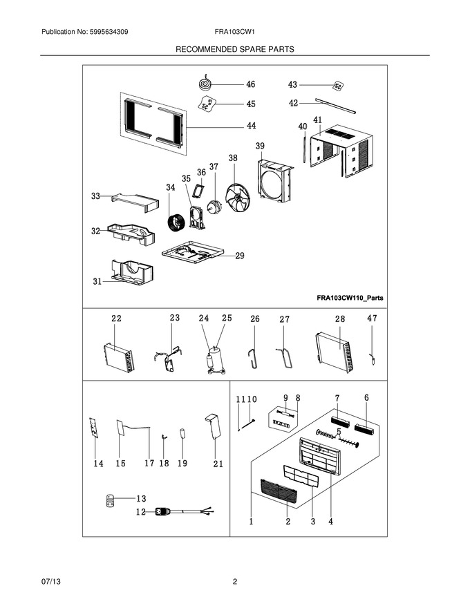Diagram for FRA103CW110