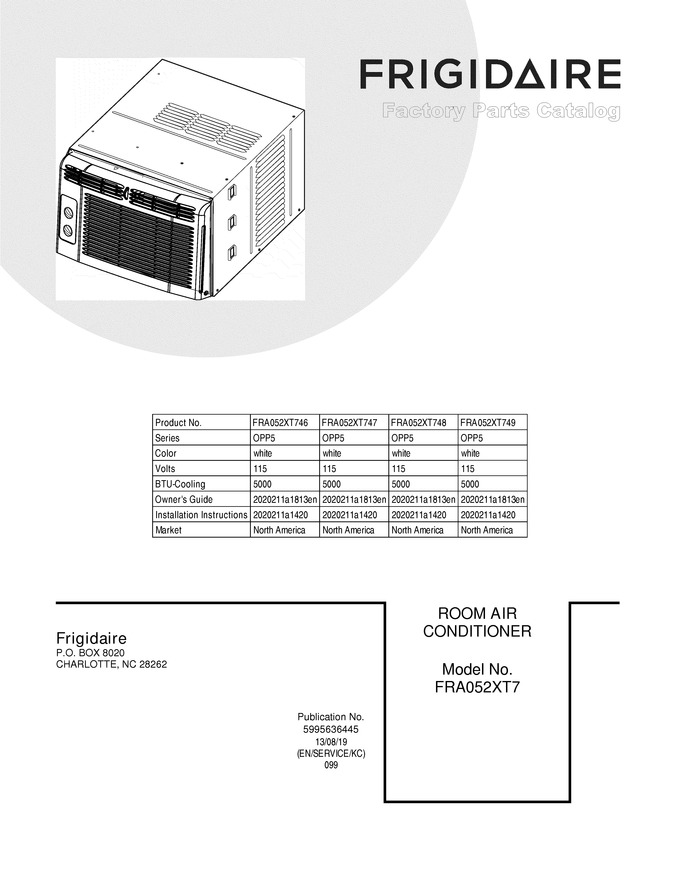Diagram for FRA052XT747