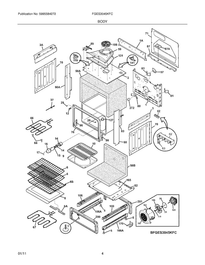 Diagram for FGES3045KFC