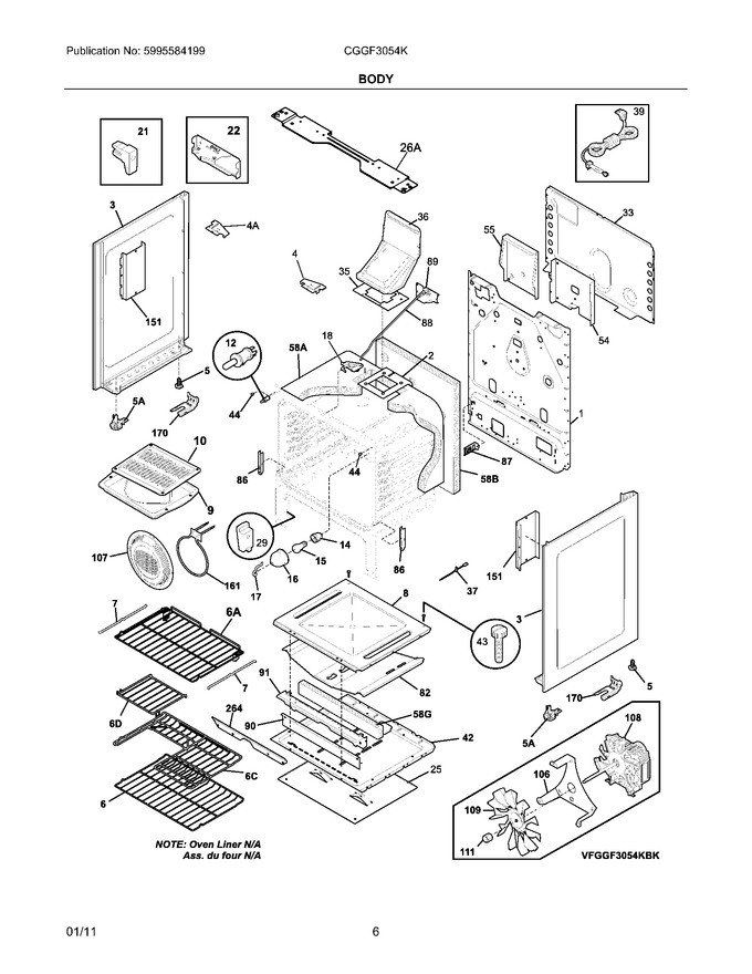 Diagram for CGGF3054KWK