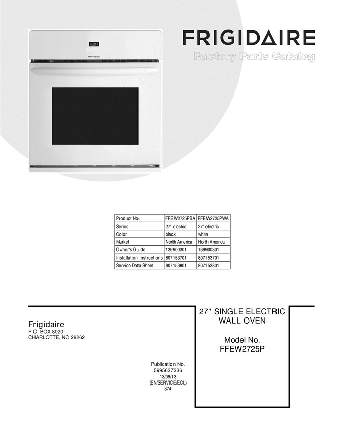 Diagram for FFEW2725PBA