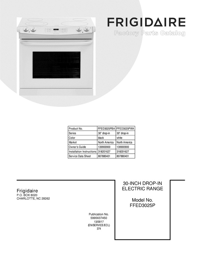 Diagram for FFED3025PWA