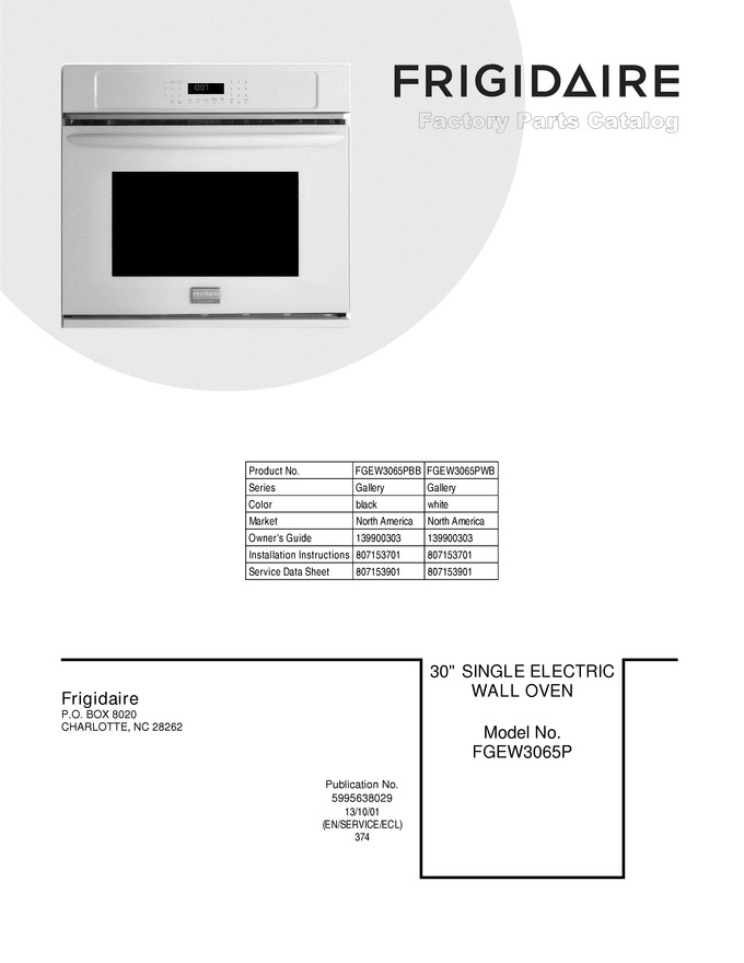 Diagram for FGEW3065PWB