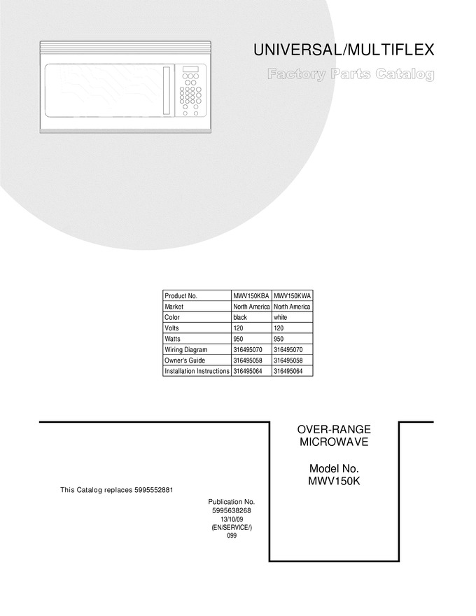 Diagram for MWV150KWA