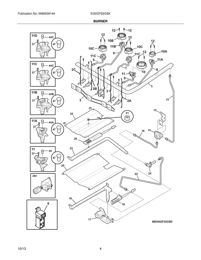 Diagram for EI30GF55GSK